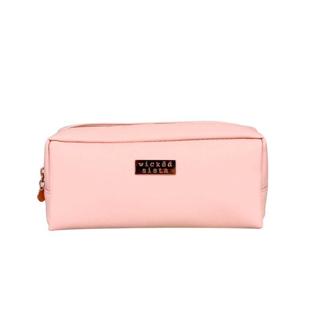 Makeup Bag Rectangular Premium blush rectangular cosmetic bag - Wicked Sista | Cosmetic Bags ...