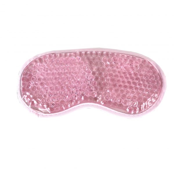 Pink gel bead eye mask