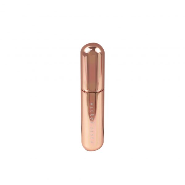 Rose gold metallic perfume atomiser