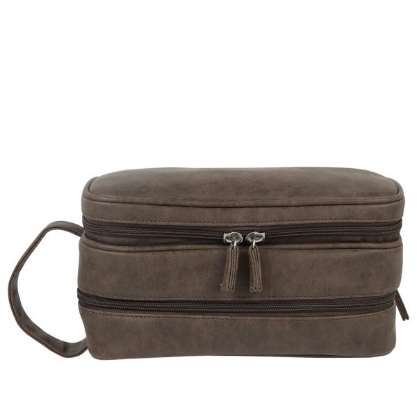 Mister expresso double zip wash bag