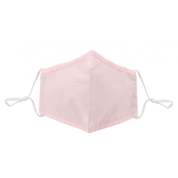 Pale pink cotton reusable face mask