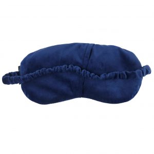 Navy velvet weighted eye mask - Image 2