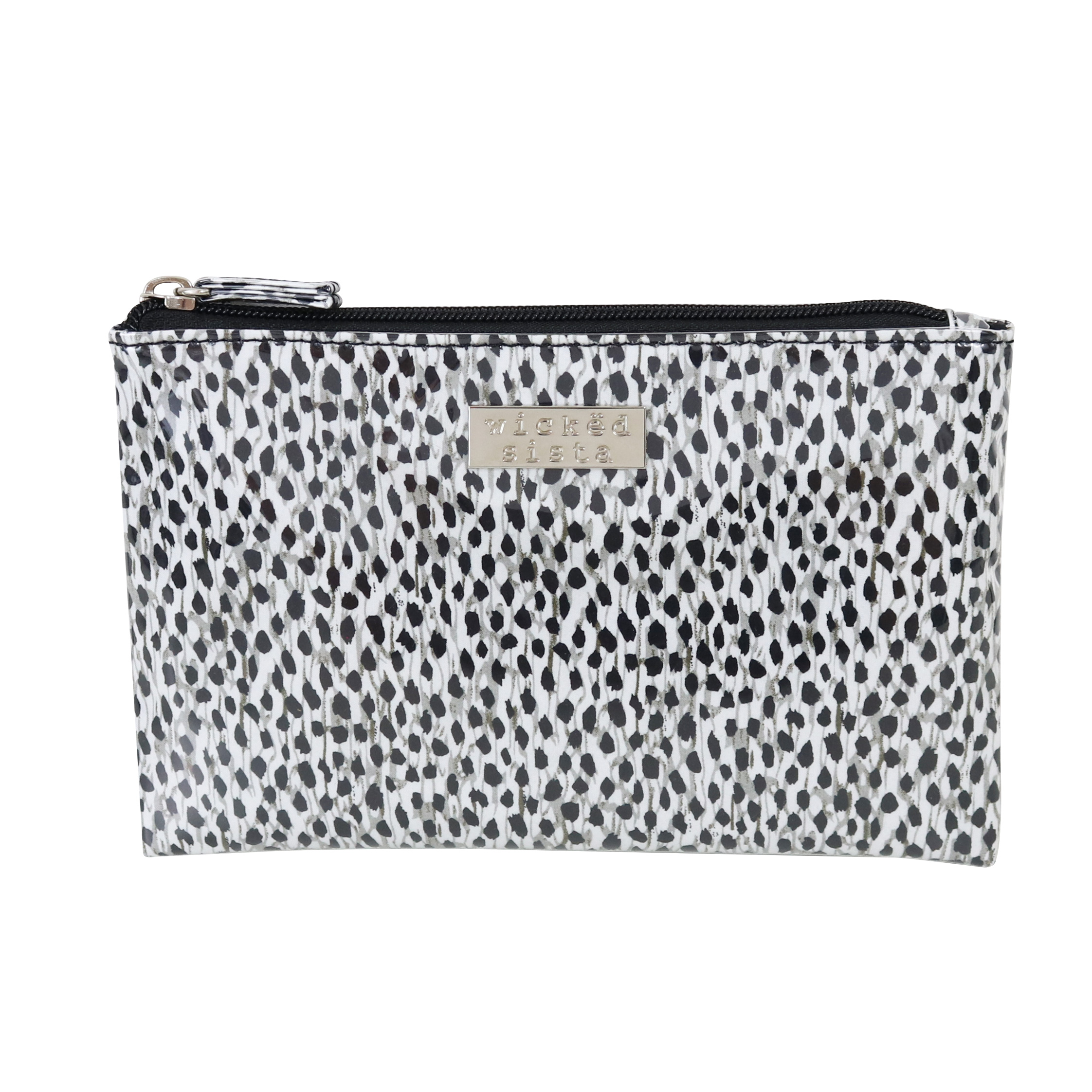 Safari grey large flat purse - Wicked Sista | Cosmetic Bags, Jewellery ...