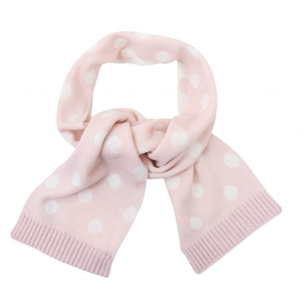Foote Street pink spot scarf
