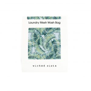 Tropical leaves laundry wash bag - Image 2