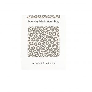 Watercolour leopard laundry wash bag - Image 2