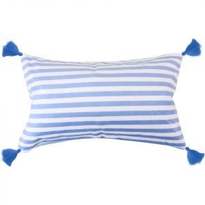 Calming stripe inflatable beach pillow