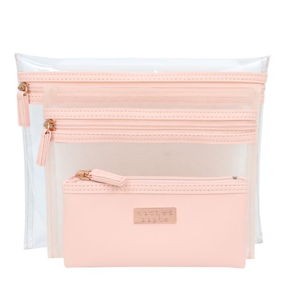 Jenna trio blush pink purse