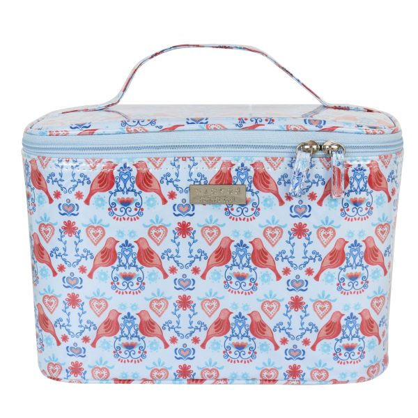 Love birds large beauty case