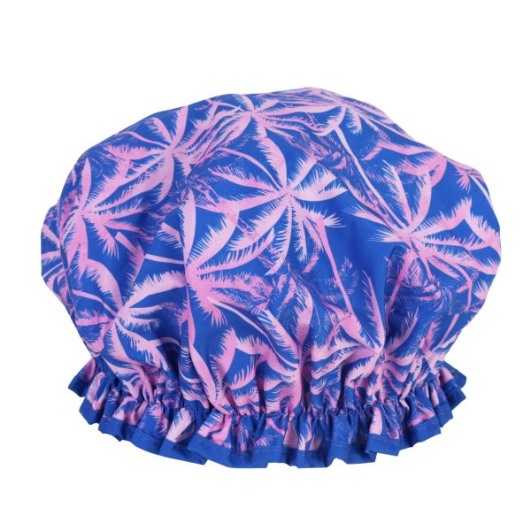Bahama palms shower cap