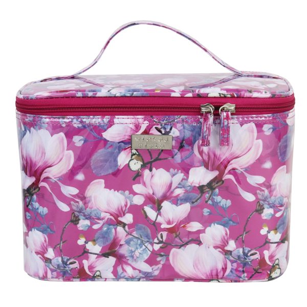 In bloom magenta large beauty case
