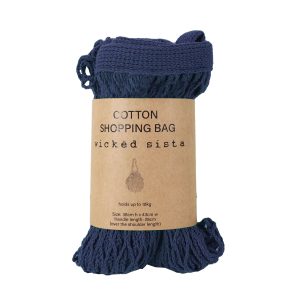 Navy cotton shopping bag - Image 2