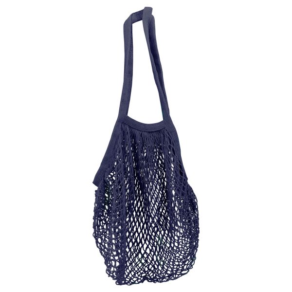 Navy cotton shopping bag