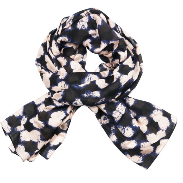 Luna floral navy scarf