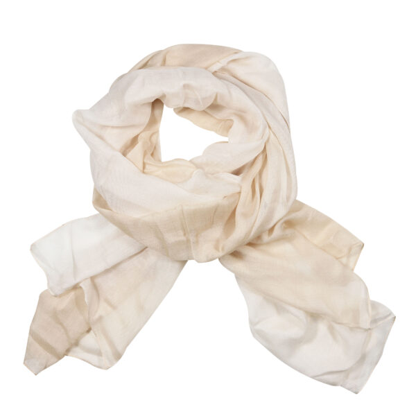 Ayla ombre natural scarf