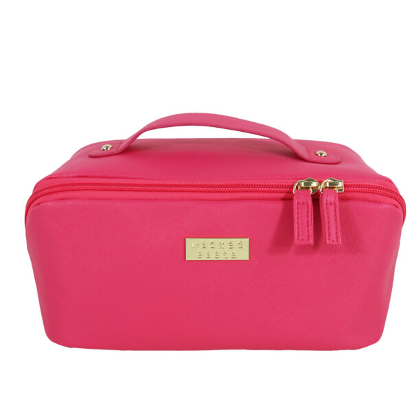 Premium wide opening hot pink cos bag