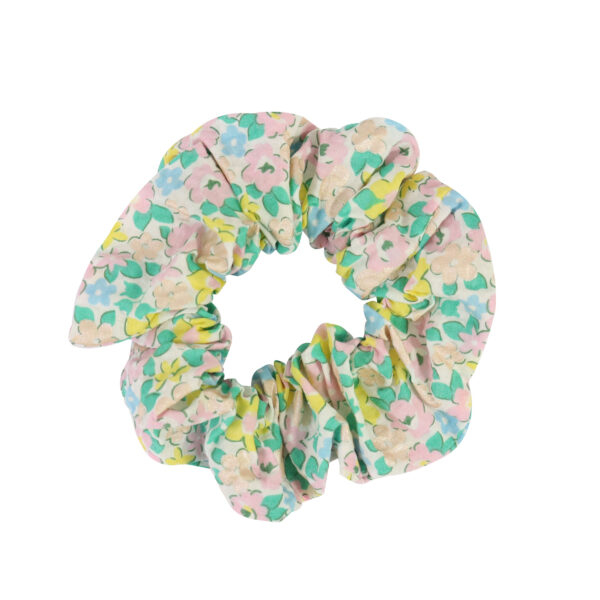 Pastel floral scrunchie