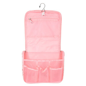 Coral leaves travel bag with hook - Image 2