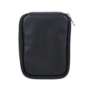 Black travel pill case