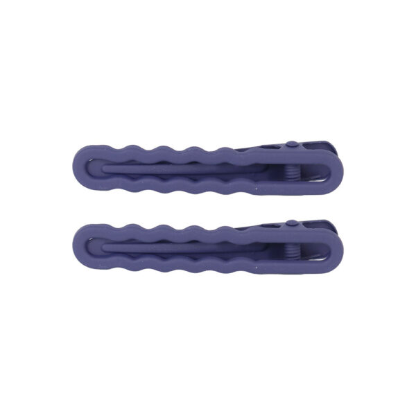 Navy wavy clips