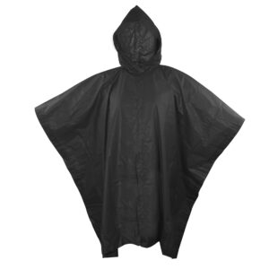Black rain poncho