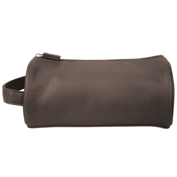 Mister dark mocha round wash bag