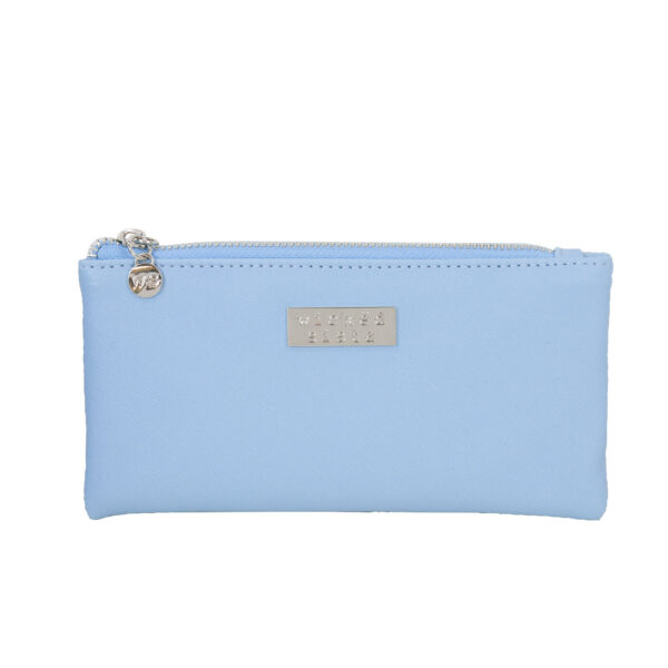 Premium sky blue small flat purse