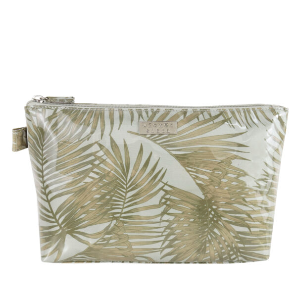 Golden tropics luxe large cosmetic bag