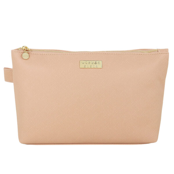 Premium butterscotch luxe large cosmetic bag