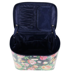Peony butterfly navy large beauty case - Image 2