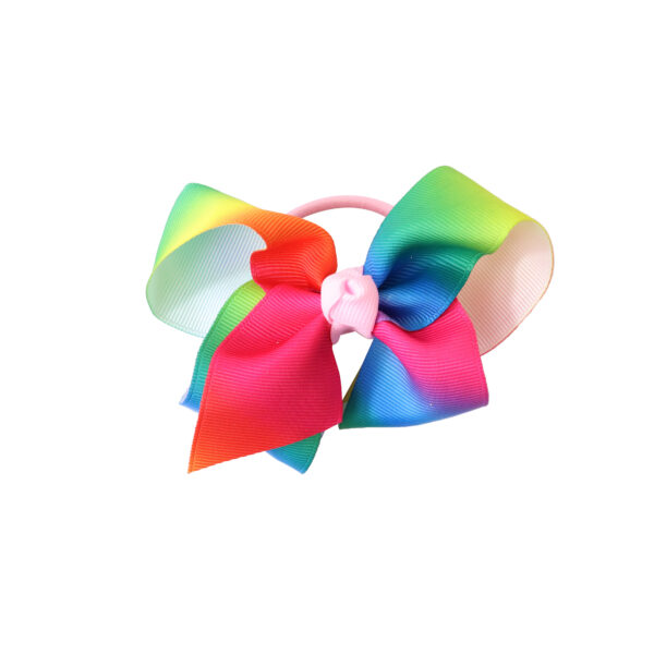 Large rainbow bow elastic
