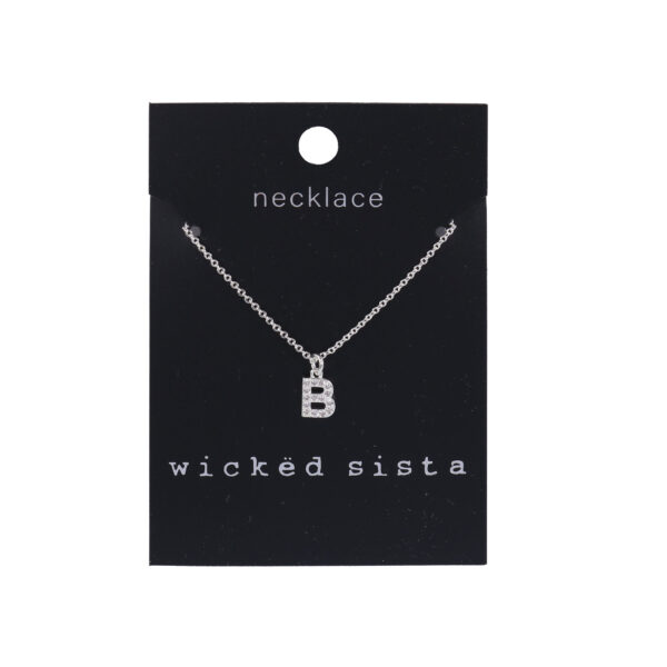 B initial necklace