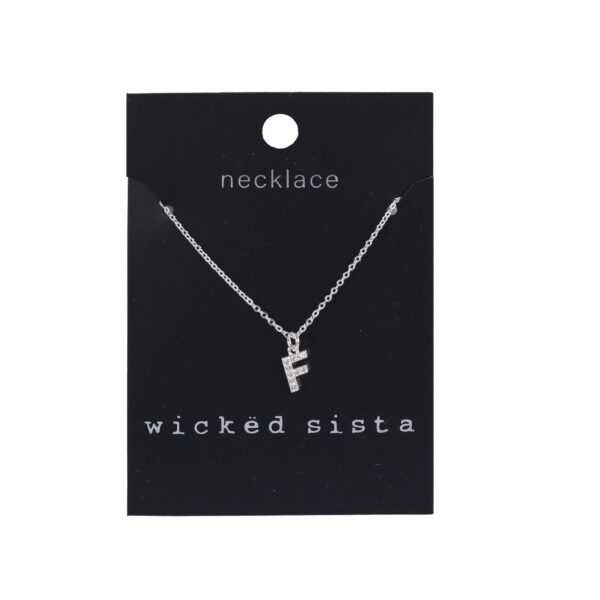 F initial necklace