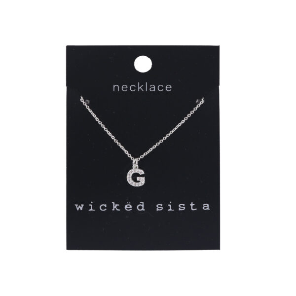 G initial necklace