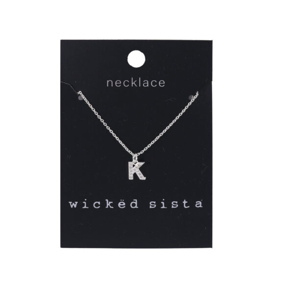 K initial necklace