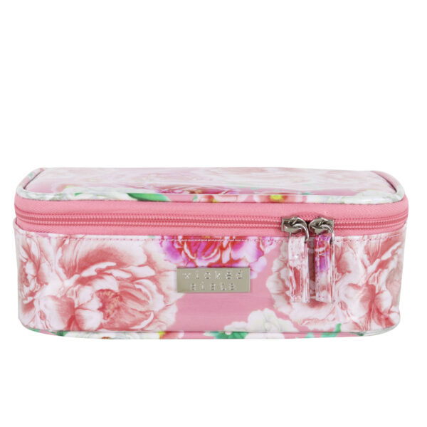 Sienna fleur pink rectangle brush bag