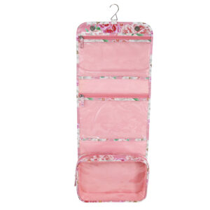 Sienna fleur pink fold out bag with hook - Image 2