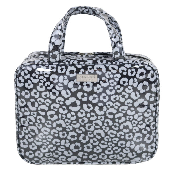 Watercolour leopard black & white fold out large hold all
