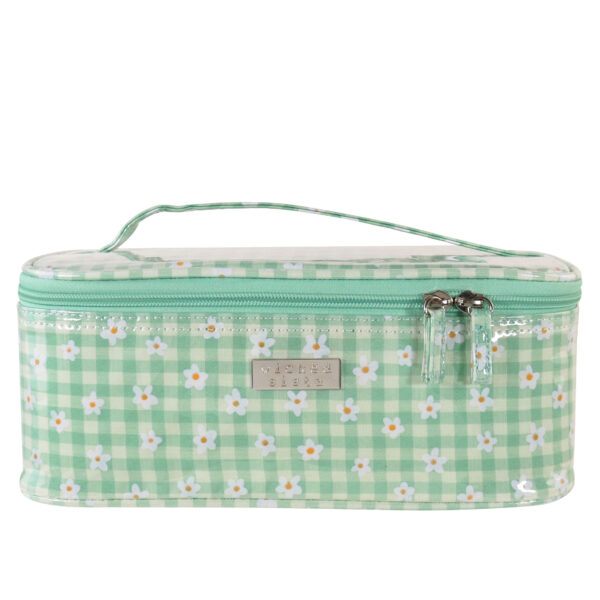 Gingham buds fresh medium beauty case