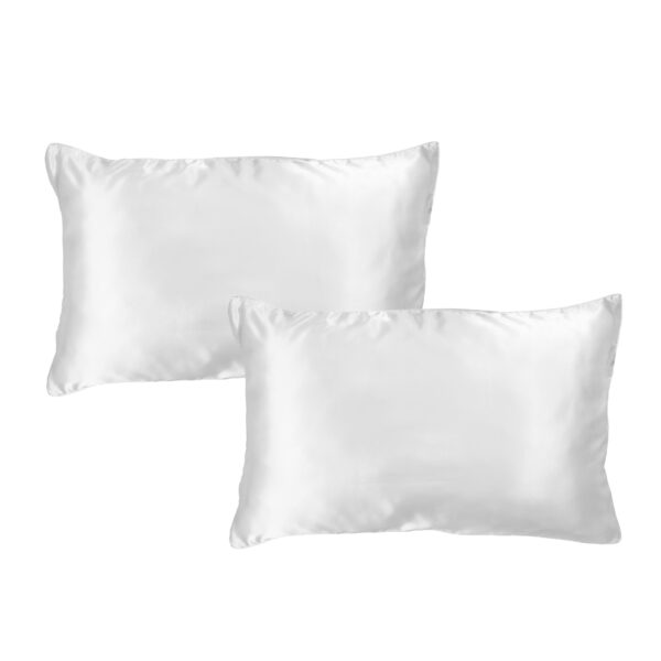 Ivory deluxe satin pillowcase duo pack