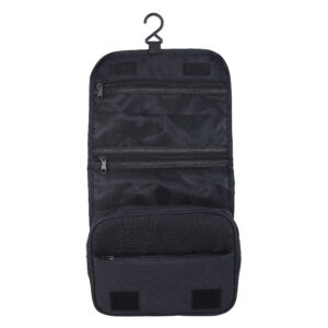 Black toiletry bag with hook - Image 2