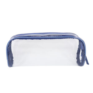 Denim polka dot cosmetic bag set - Image 3