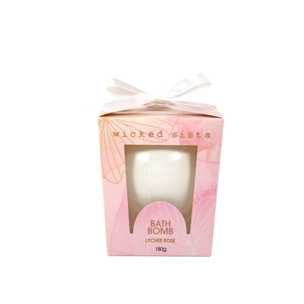 Lychee rose bath bomb