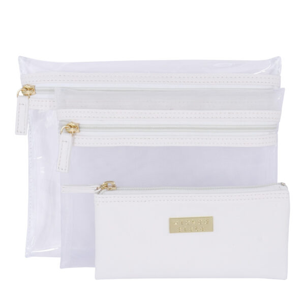 Jenna trio white purse