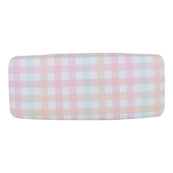 Pastel gingham eyewear case