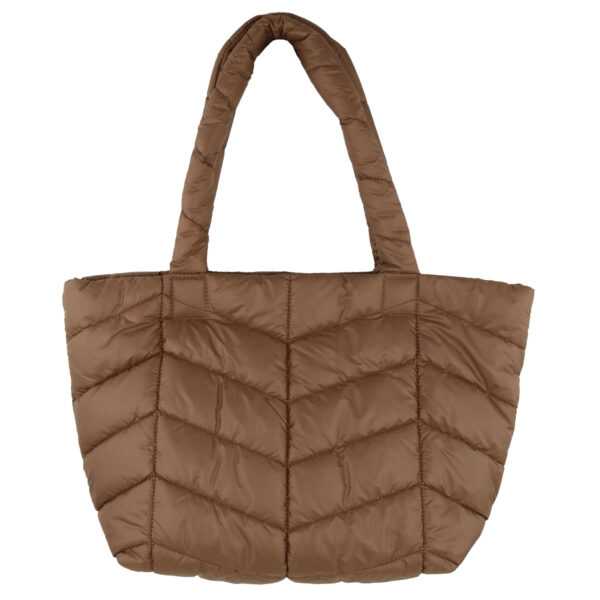 Chestnut Mia quilted tote