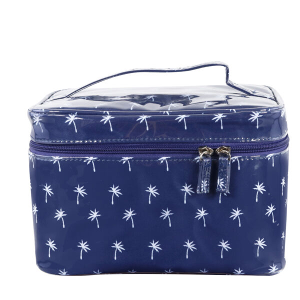 Mini palm navy small beauty case