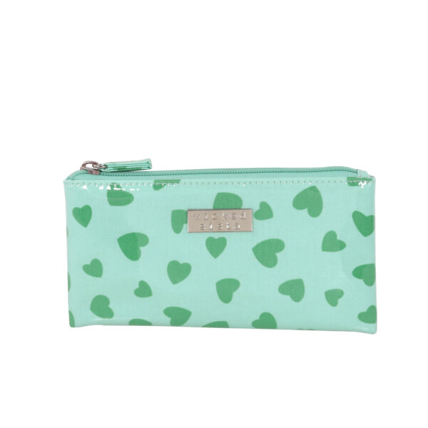 Dancing hearts small flat purse