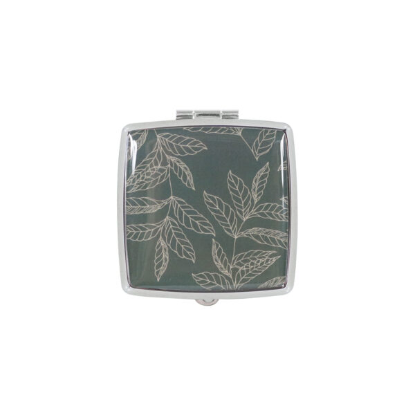 Leaf lines square pill case