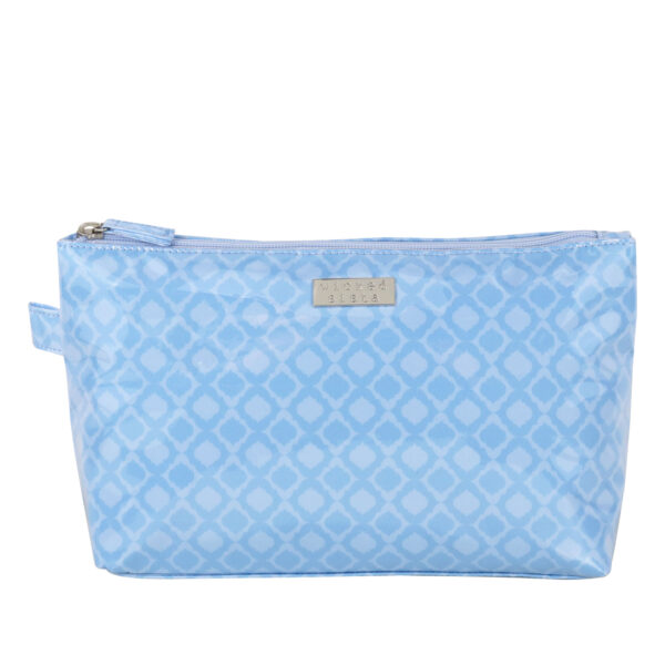 Retro geo luxe large cosmetic bag